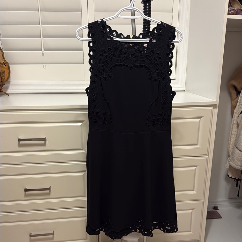 Elegant Ted Baker Black Lace Dress